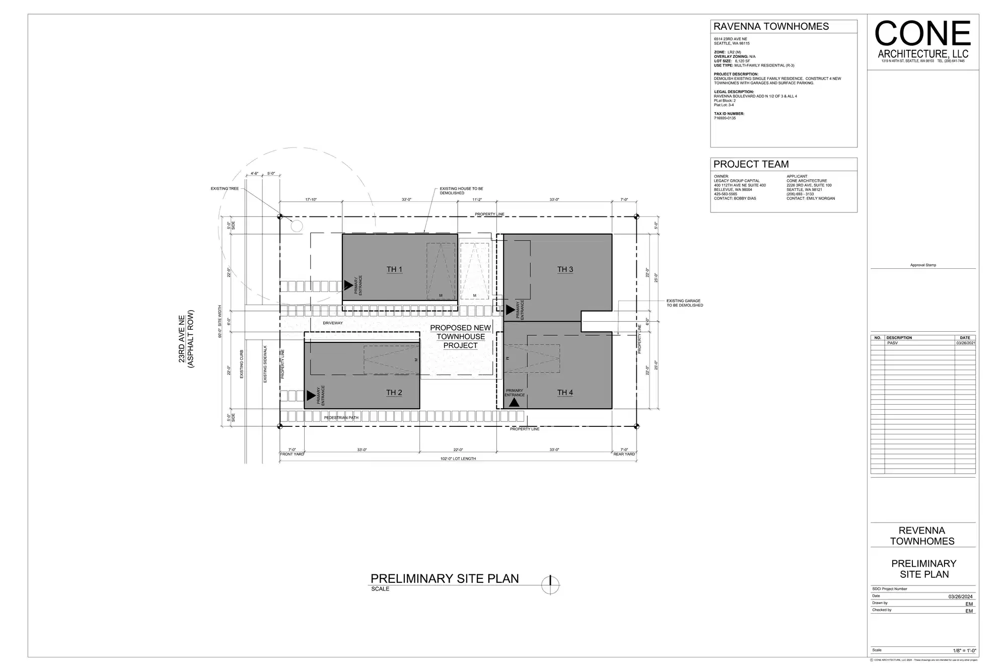 Site plan for 6514 23rd Ave NE