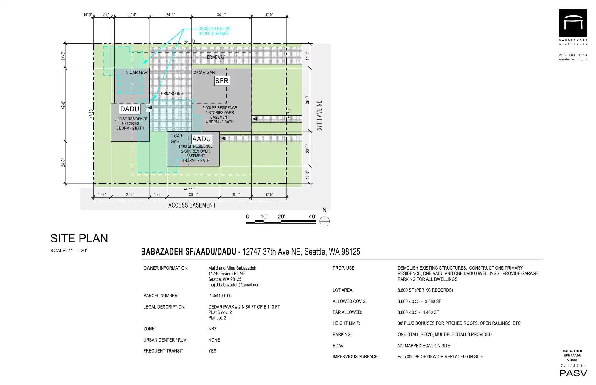 Site plan for 12751 37th Ave NE
