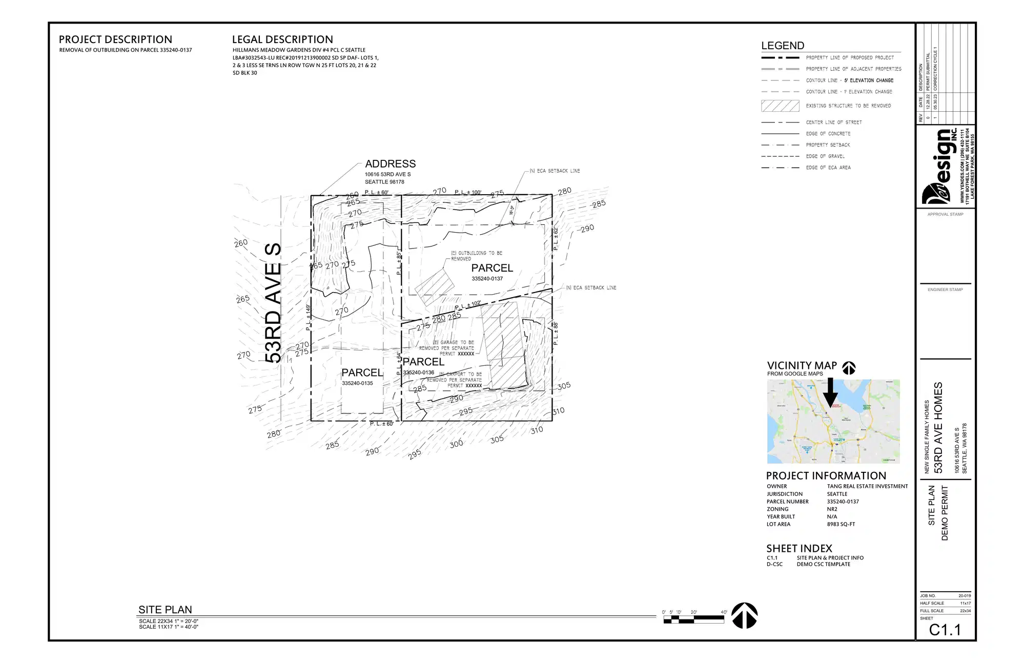 Site plan for 4714 Beach Dr SW