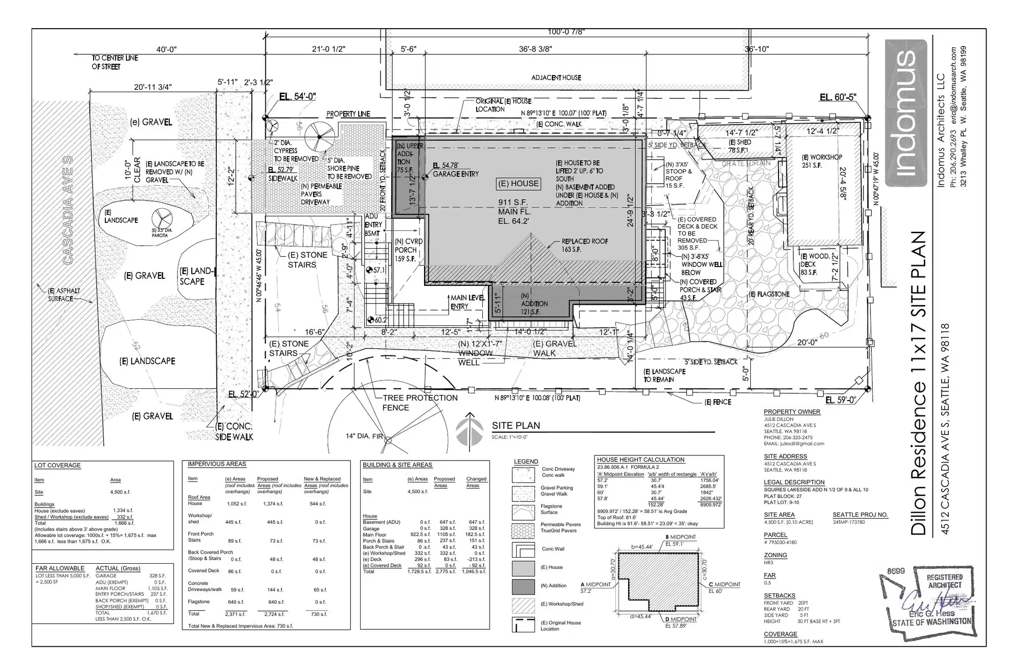 Site plan for 4512 Cascadia Ave S
