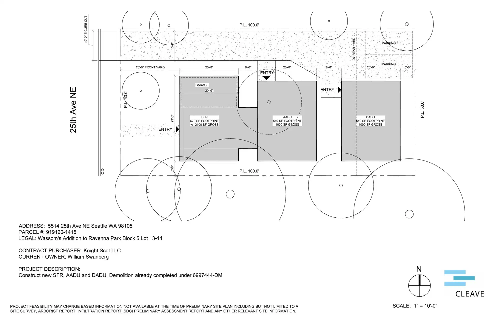 Site plan for 5514 25th Ave NE