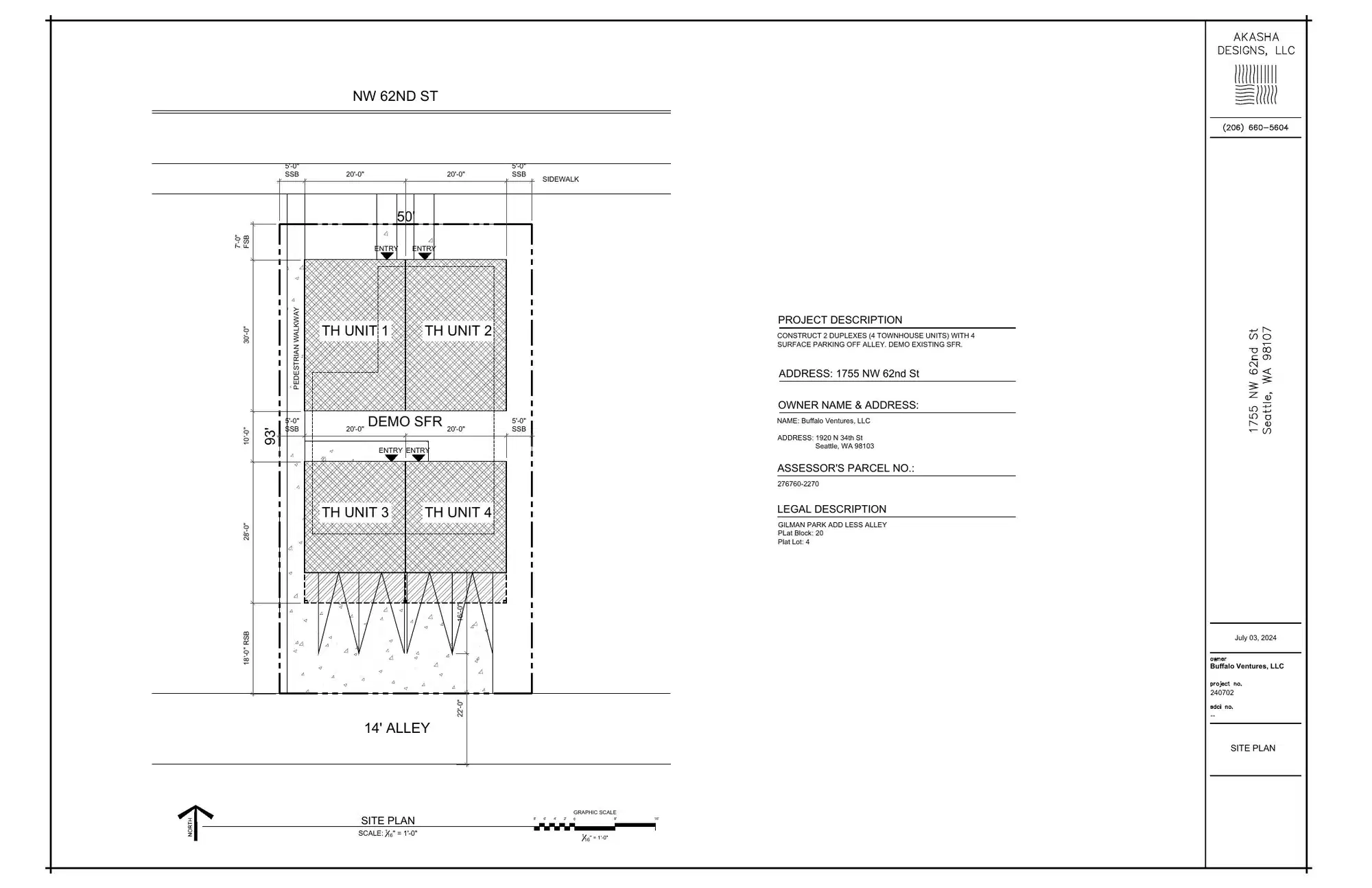 Site plan for 1759 NW 62nd St