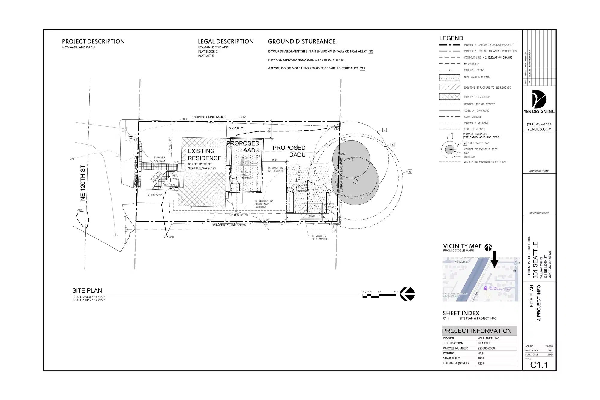 Site plan for 333 NE 120th St