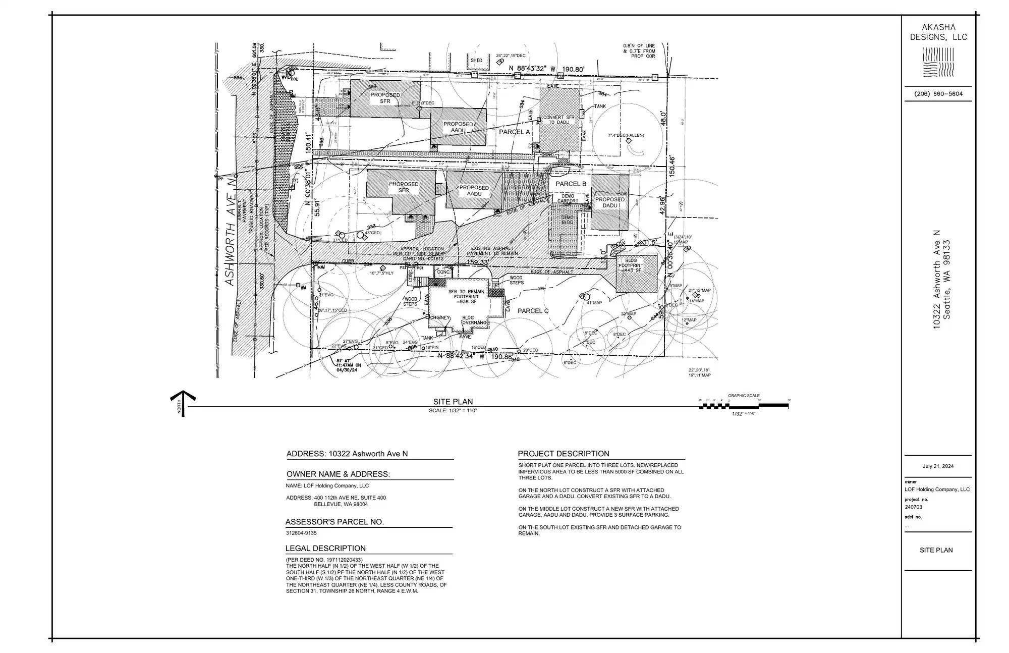 Site plan for 10324 Ashworth Ave N