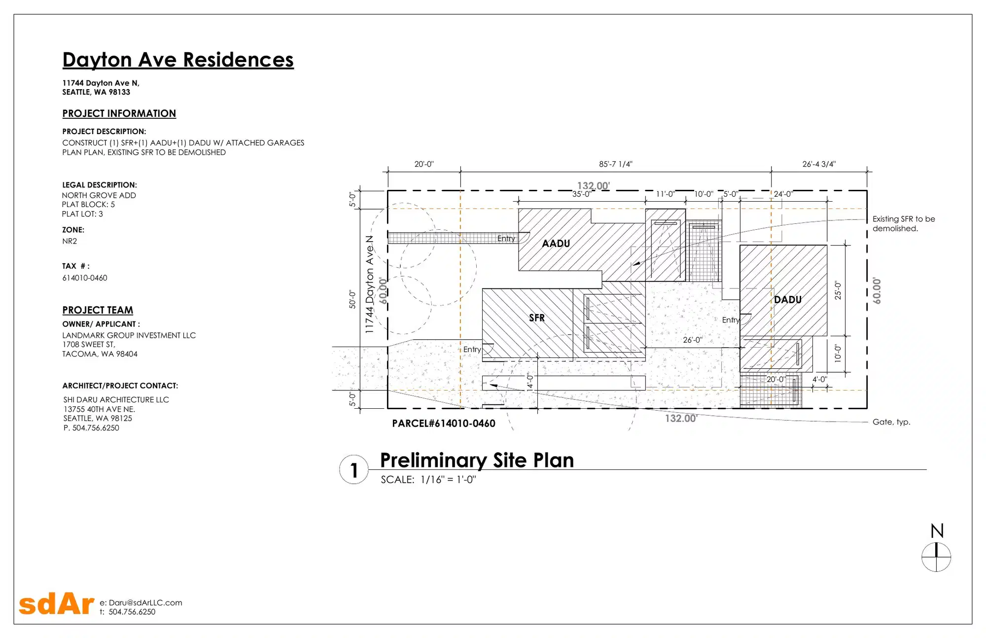 Site plan for 11748 Dayton Ave N