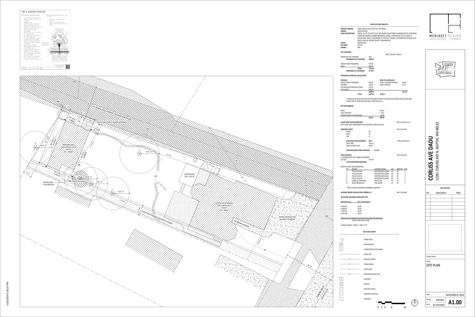 Site plan for 12261 B Corliss Ave N
