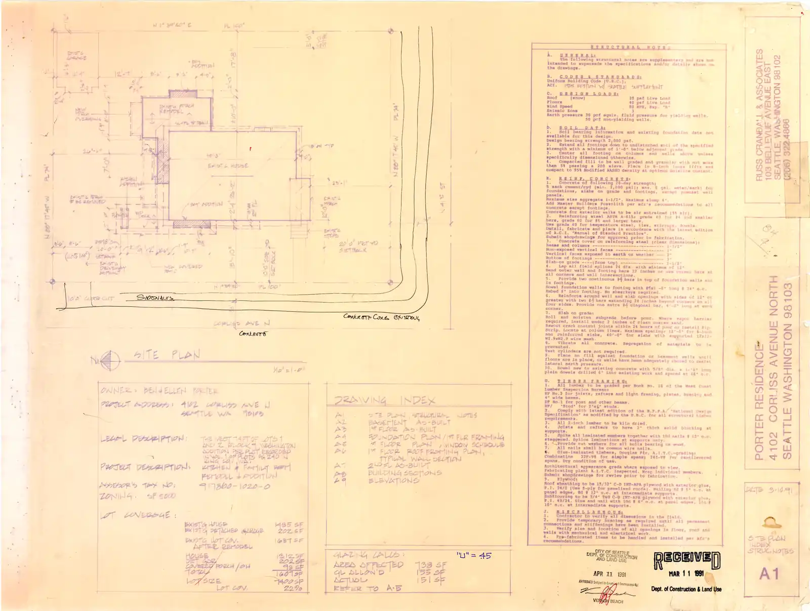 Site plan for 4102 Corliss Ave N