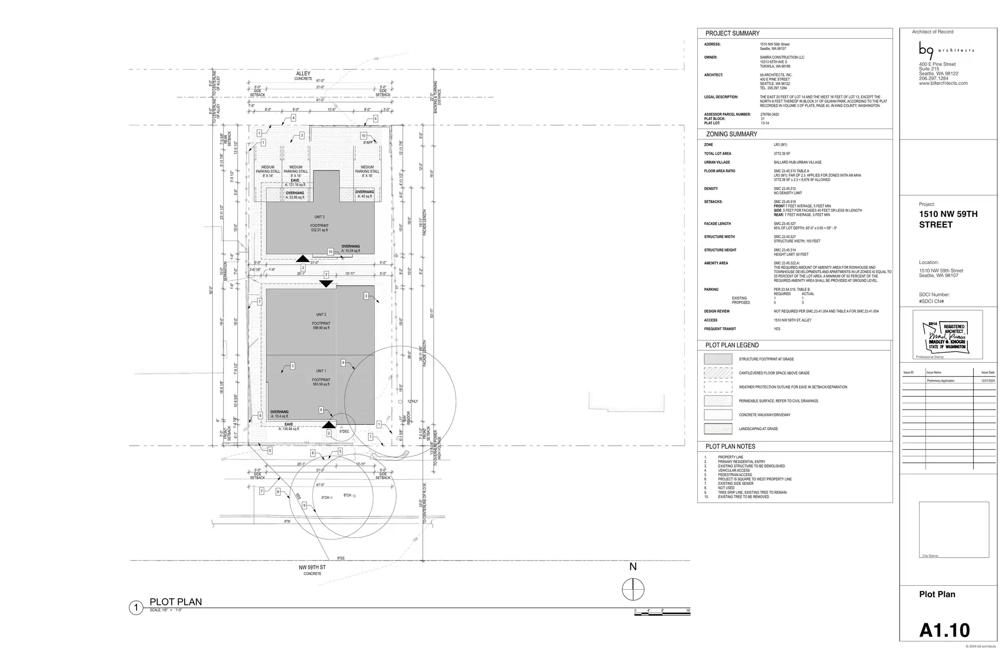 Site plan for 1510 NW 59th St