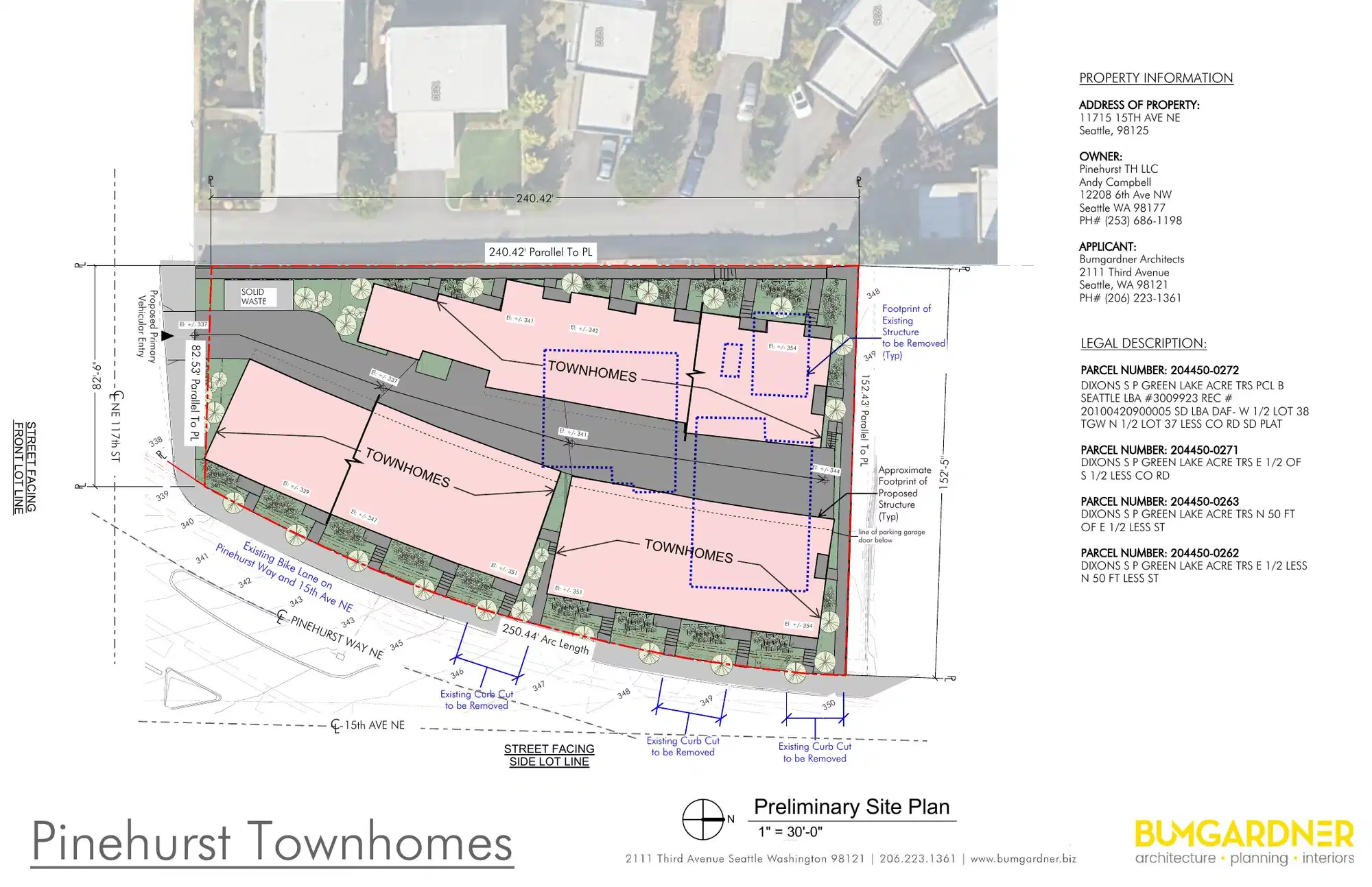 Site plan for 11715 15th Ave NE