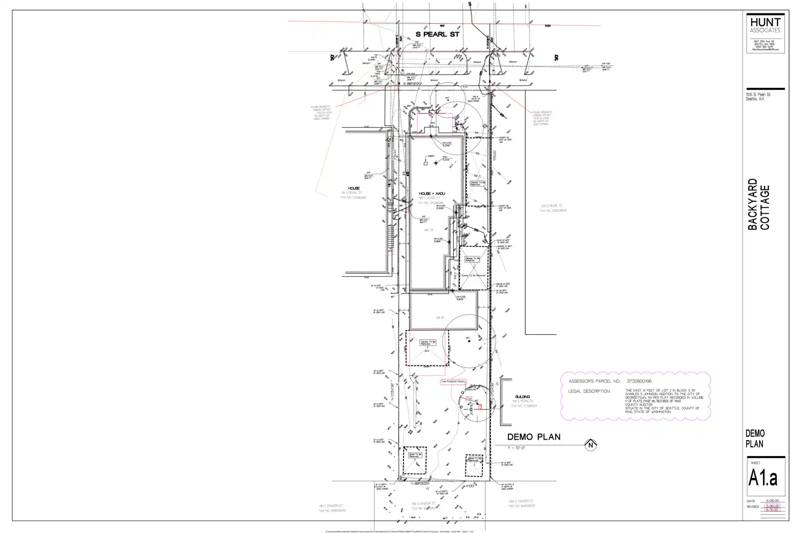 Site plan for 1515 C S Pearl St
