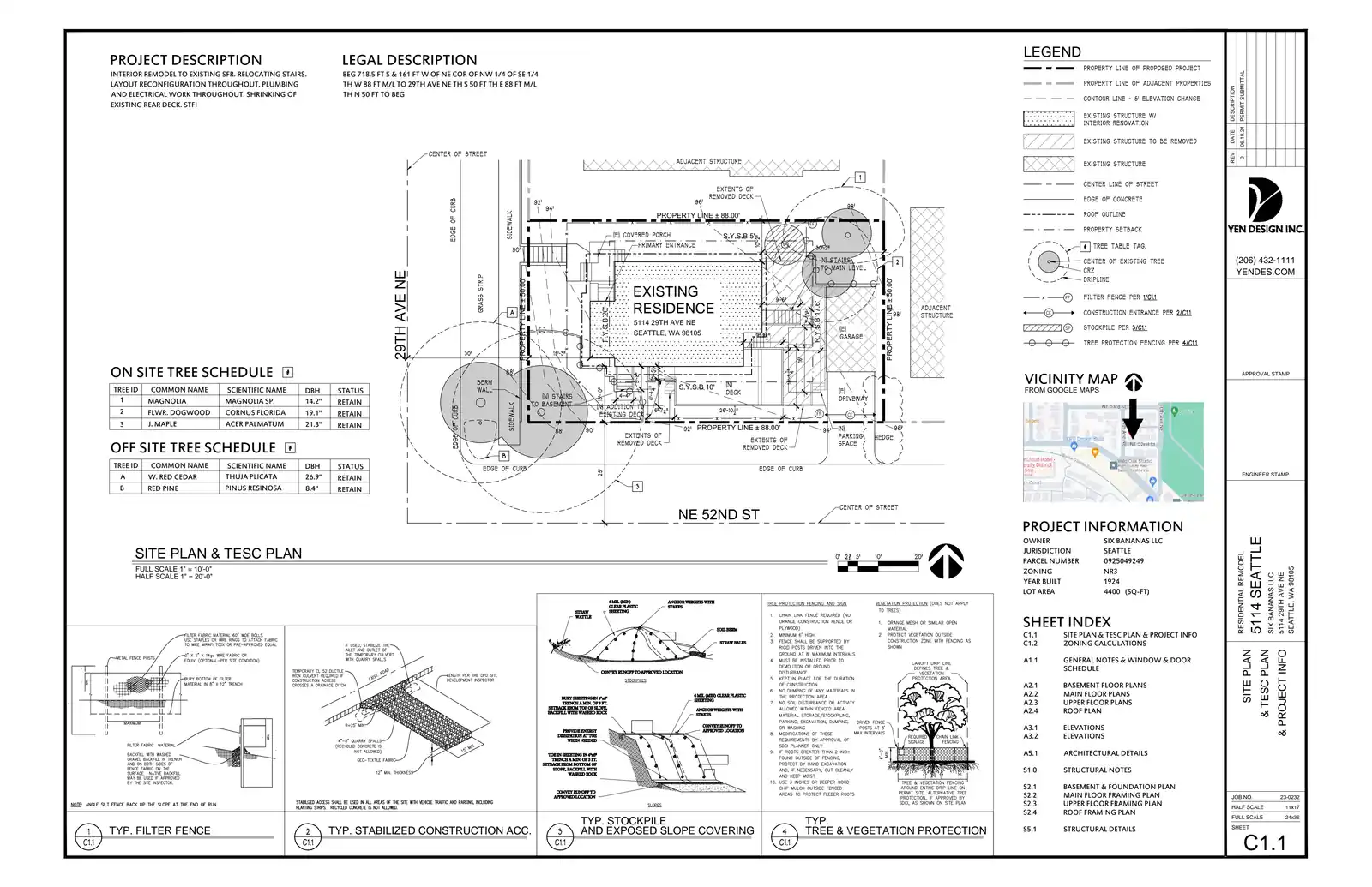 Site plan for 5114 29th Ave NE