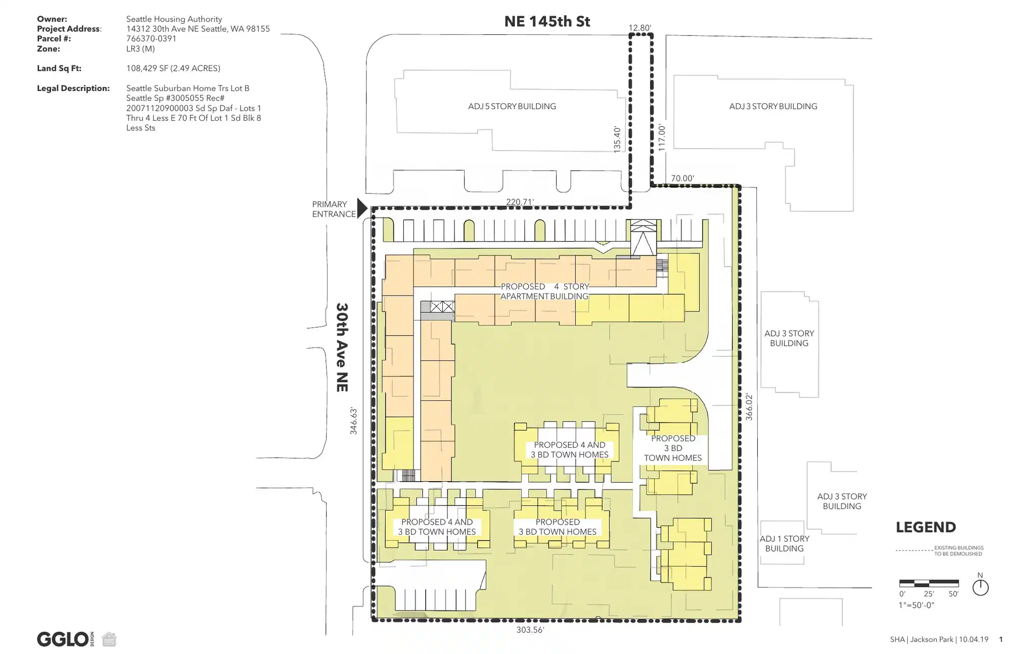 Site plan for 14312 30th Ave NE