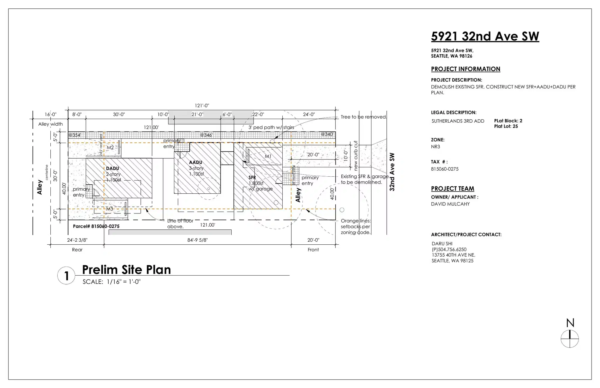 Site plan for 5923 32nd Ave SW