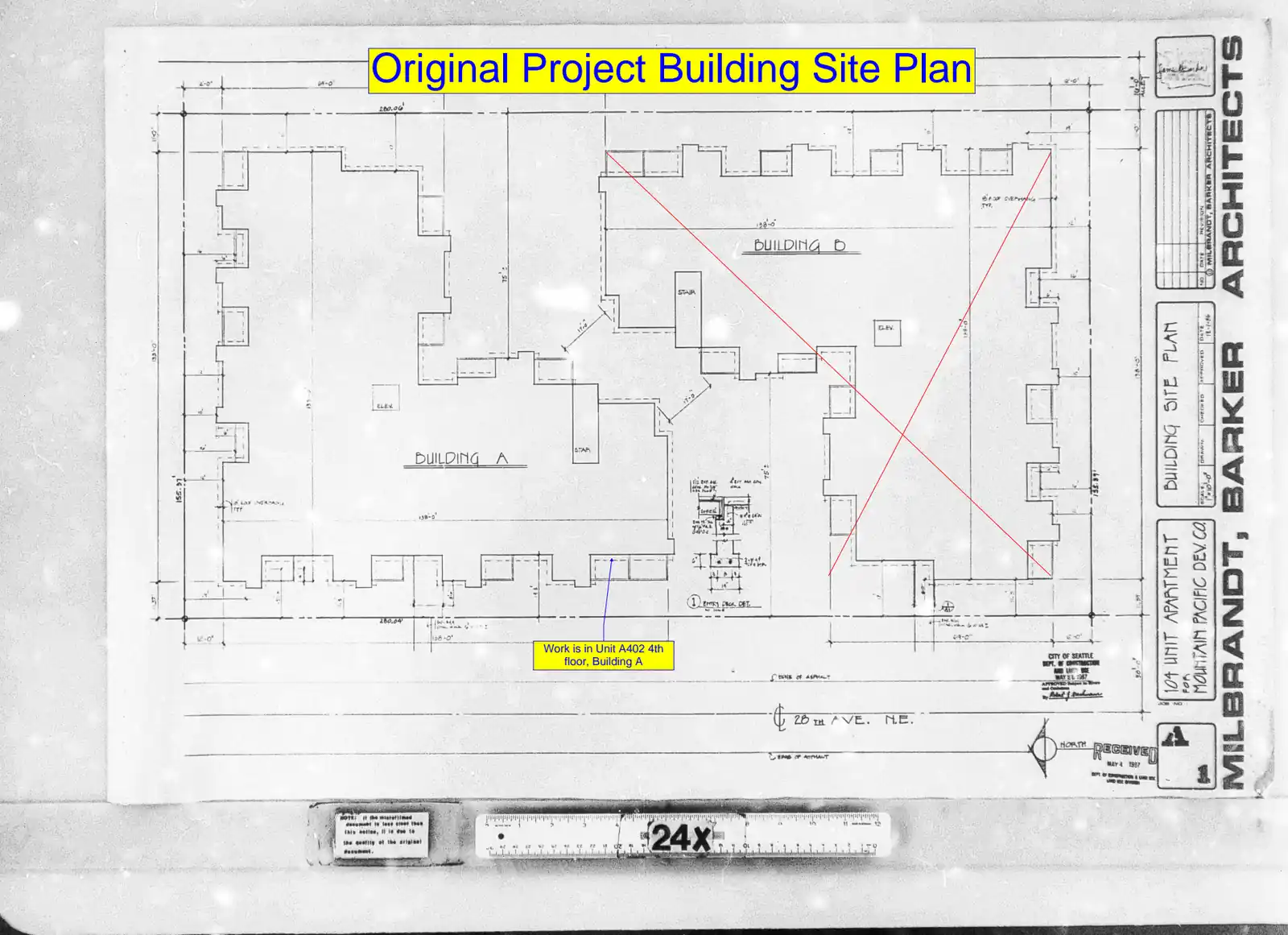 Site plan for 12316 28th Ave NE