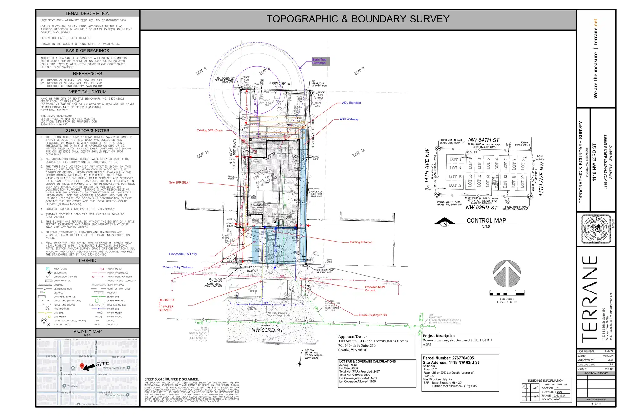 Site plan for 1118 NW 63rd St
