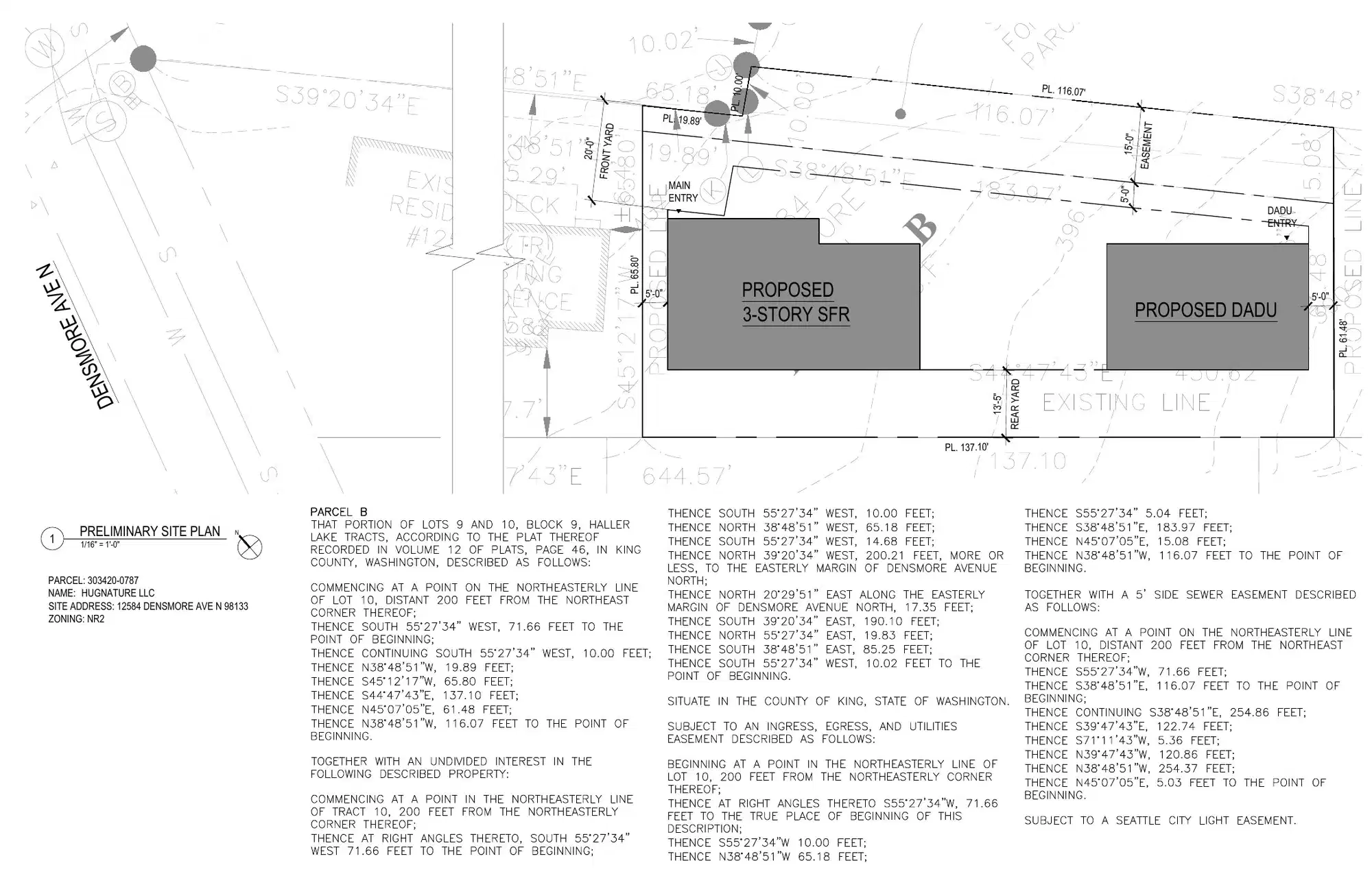 Site plan for 12584 Densmore Ave N