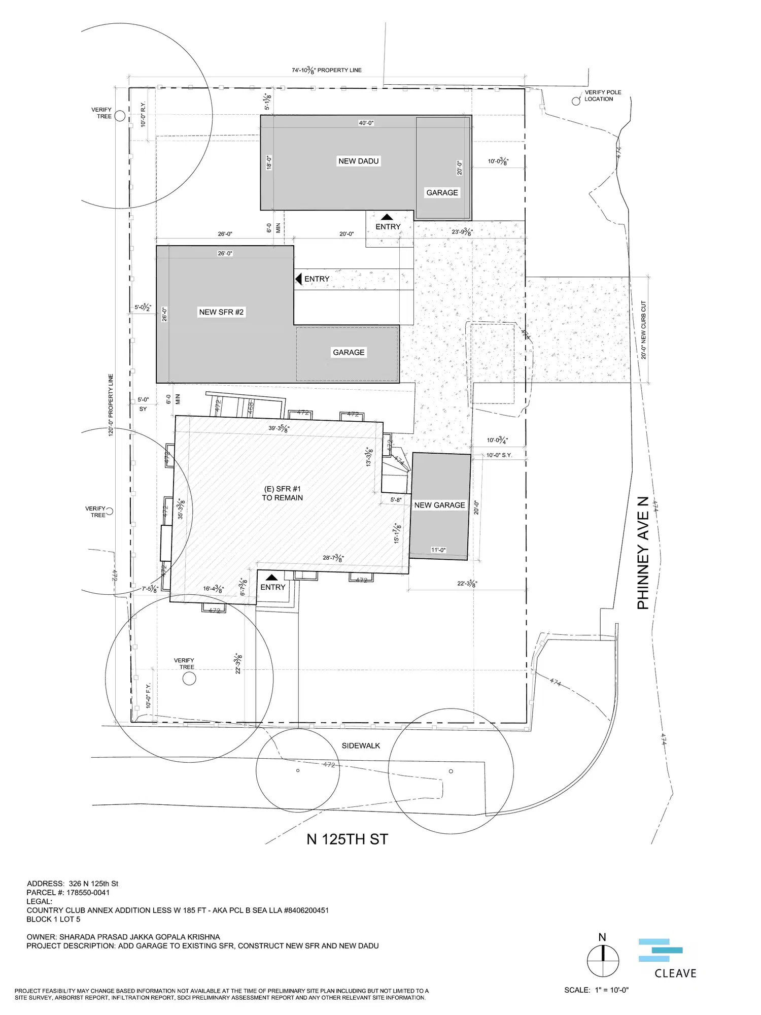 Site plan for 326 N 125th St