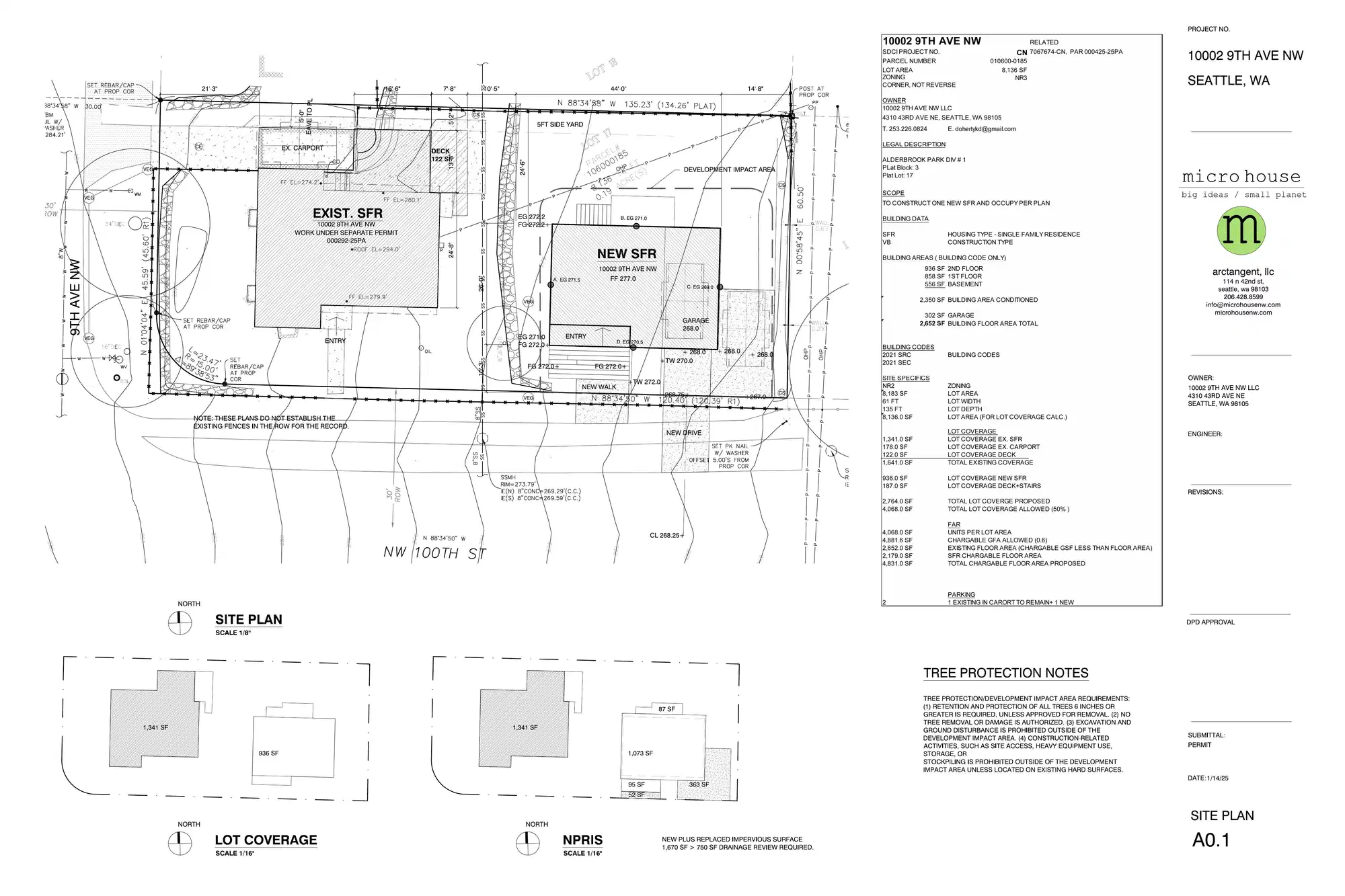 Site plan for 850 NW 100th St