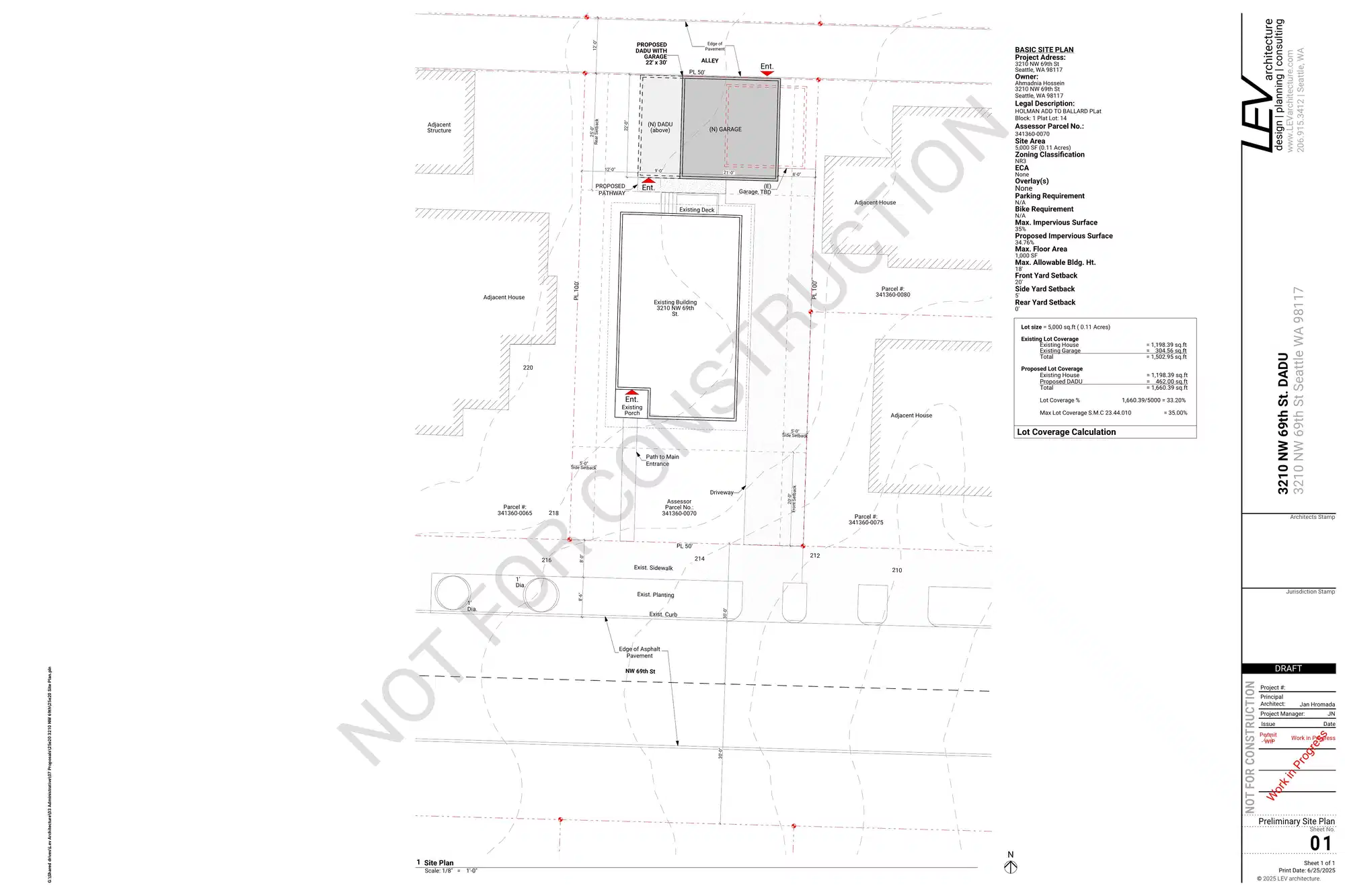 Site plan for 3212 NW 69th St