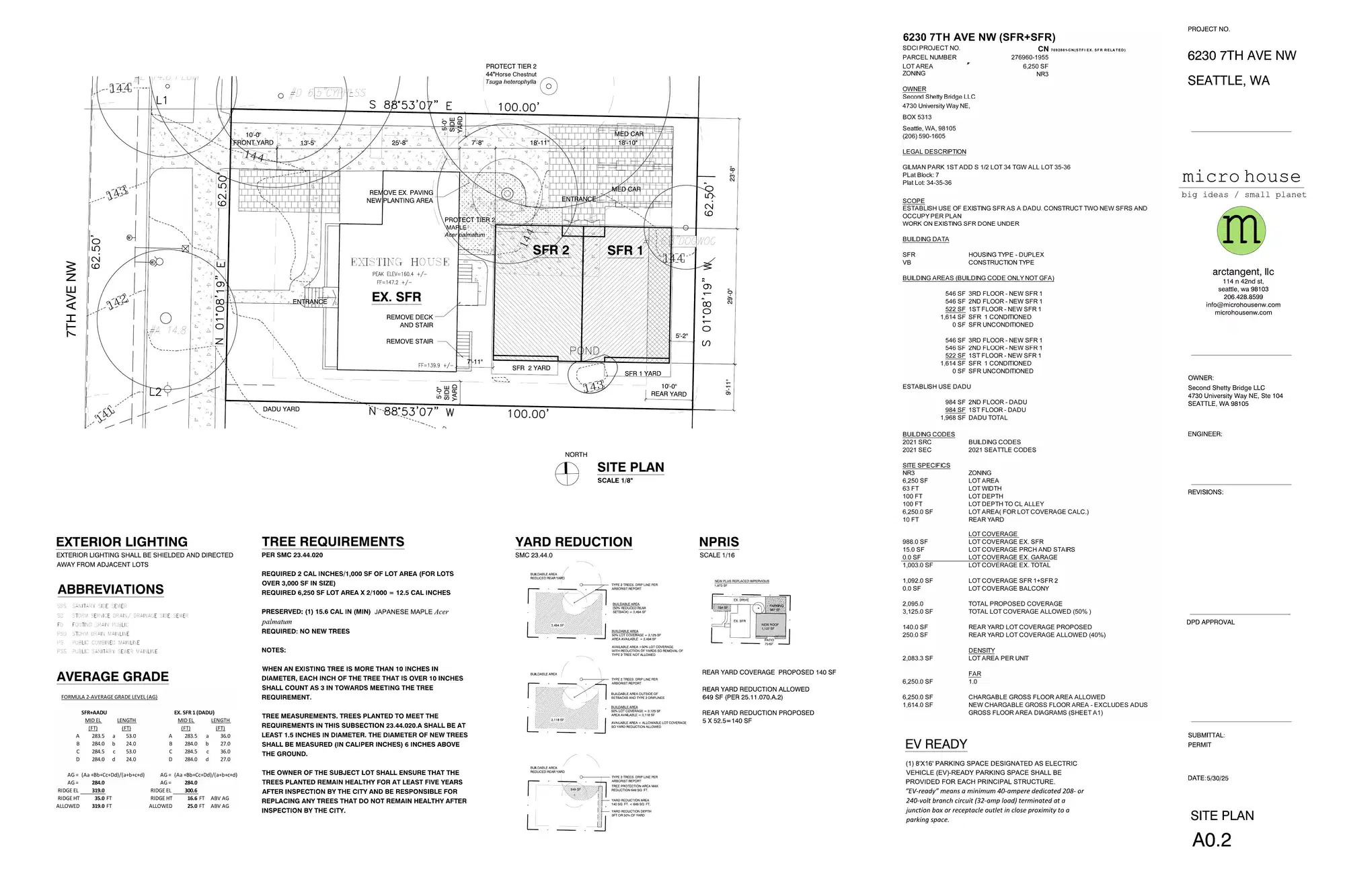 Site plan for 6232 7th Ave NW