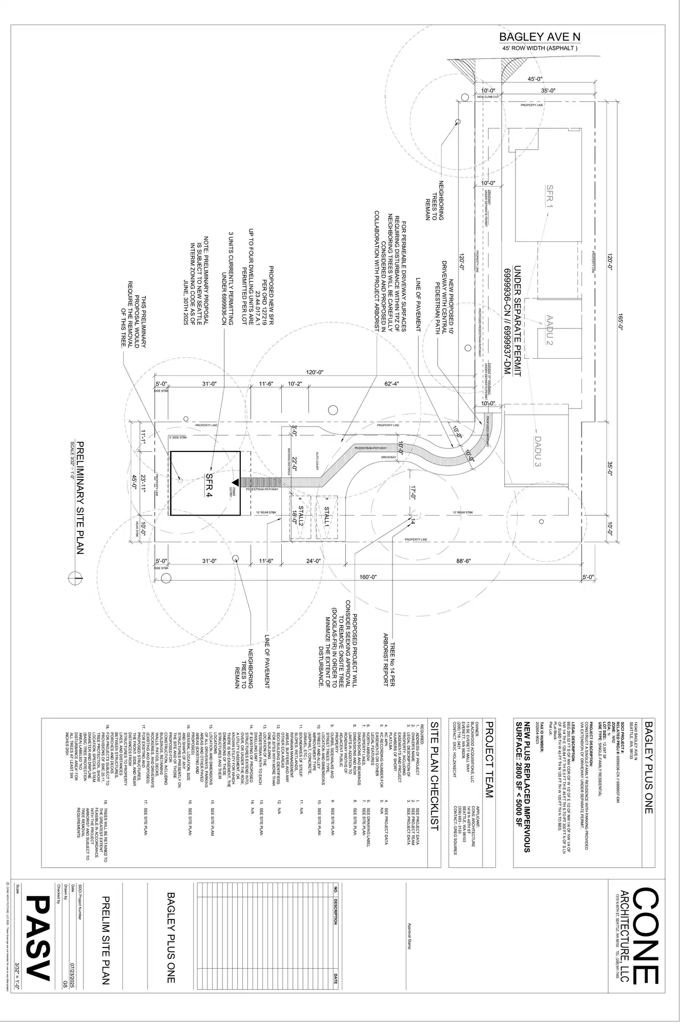 Site plan for 14338 B Bagley Ave N