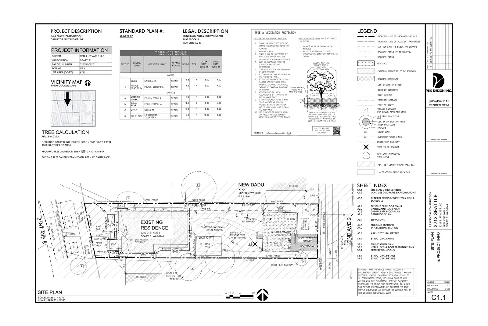 Site plan for 3215 22nd Ave S