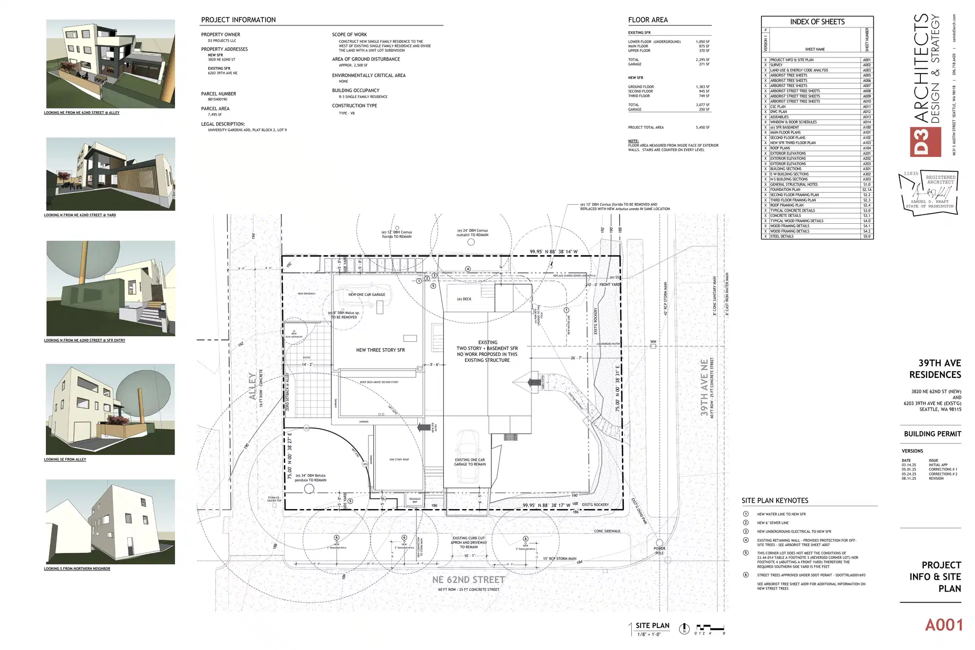 Site plan for 3820 NE 62nd St
