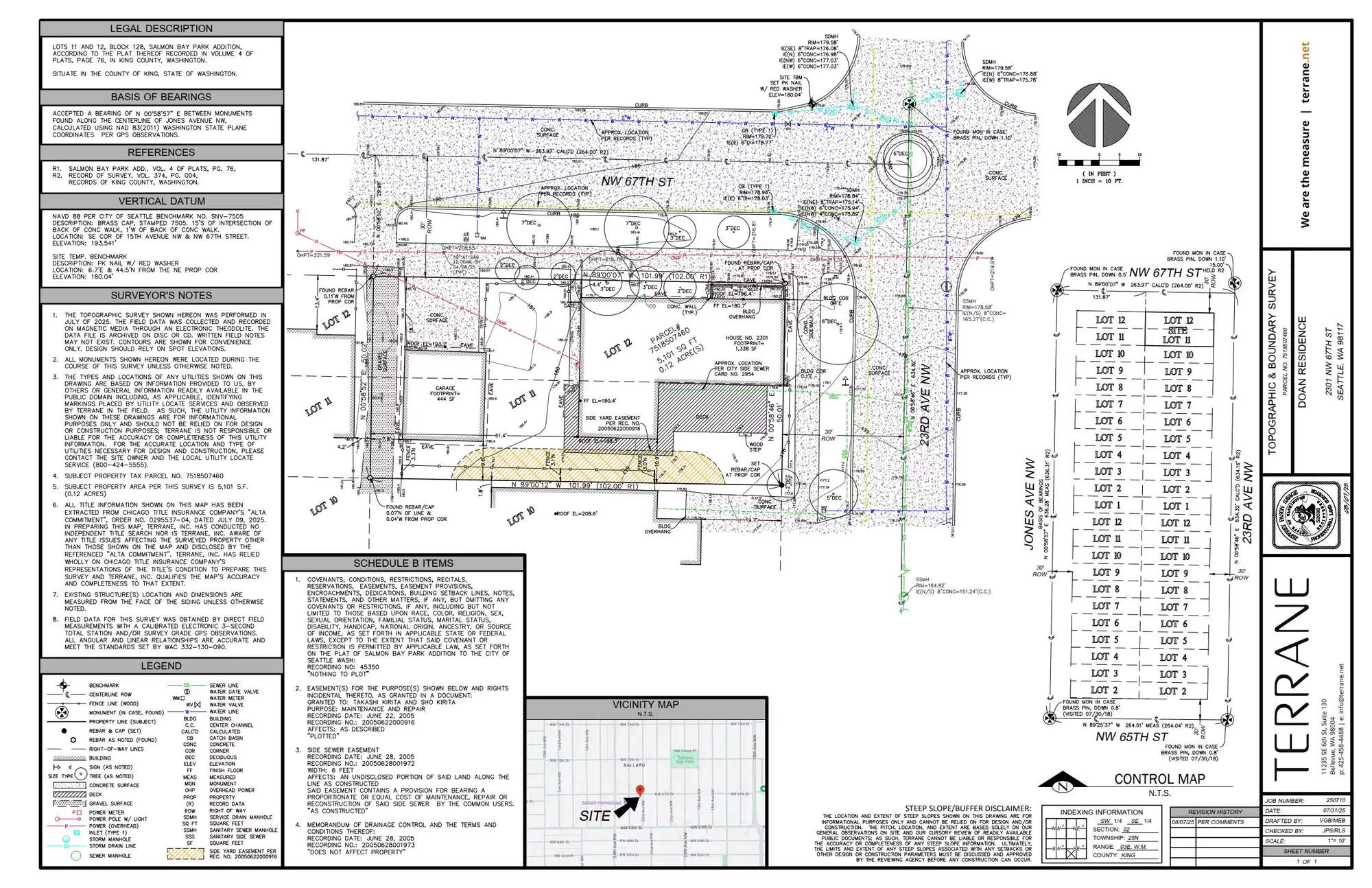 Site plan for 2301 NW 67th St