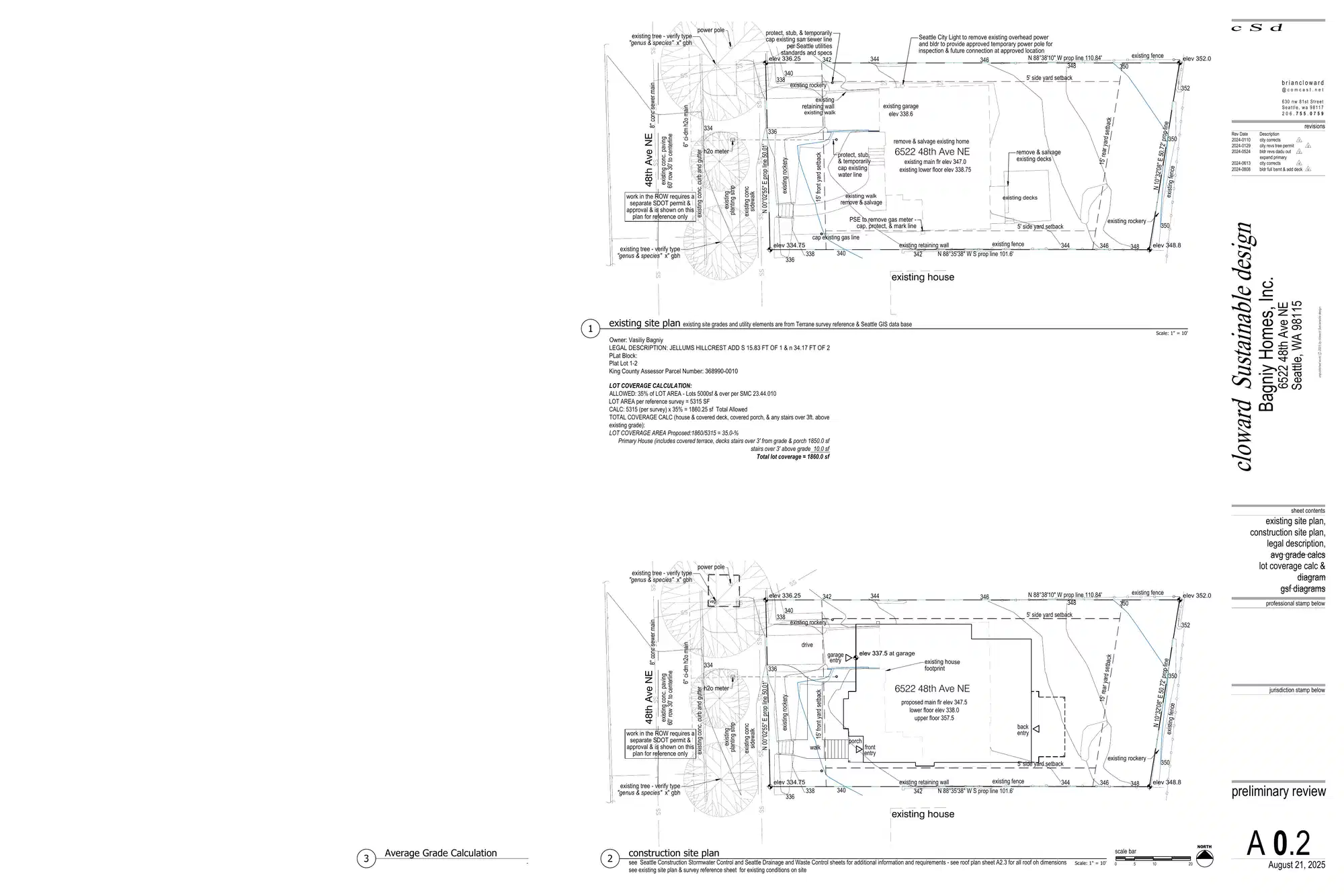 Site plan for 6522 48th Ave NE