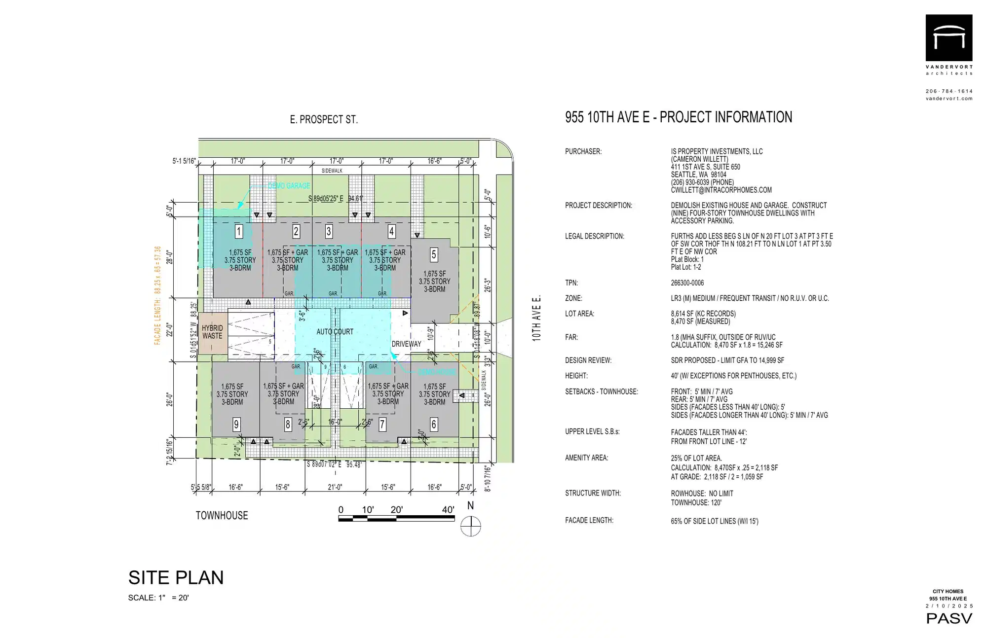 Site plan for 915 E Prospect St