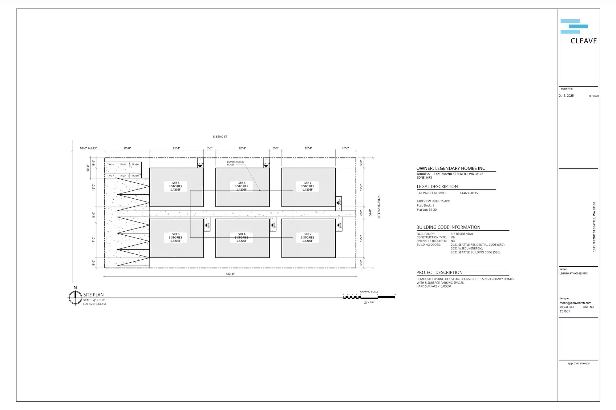 Site plan for 1319 N 82nd St