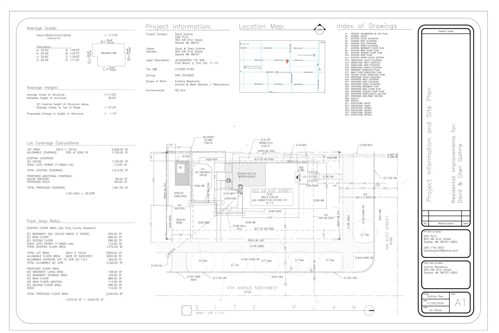 Site plan for 903 NW 61st St