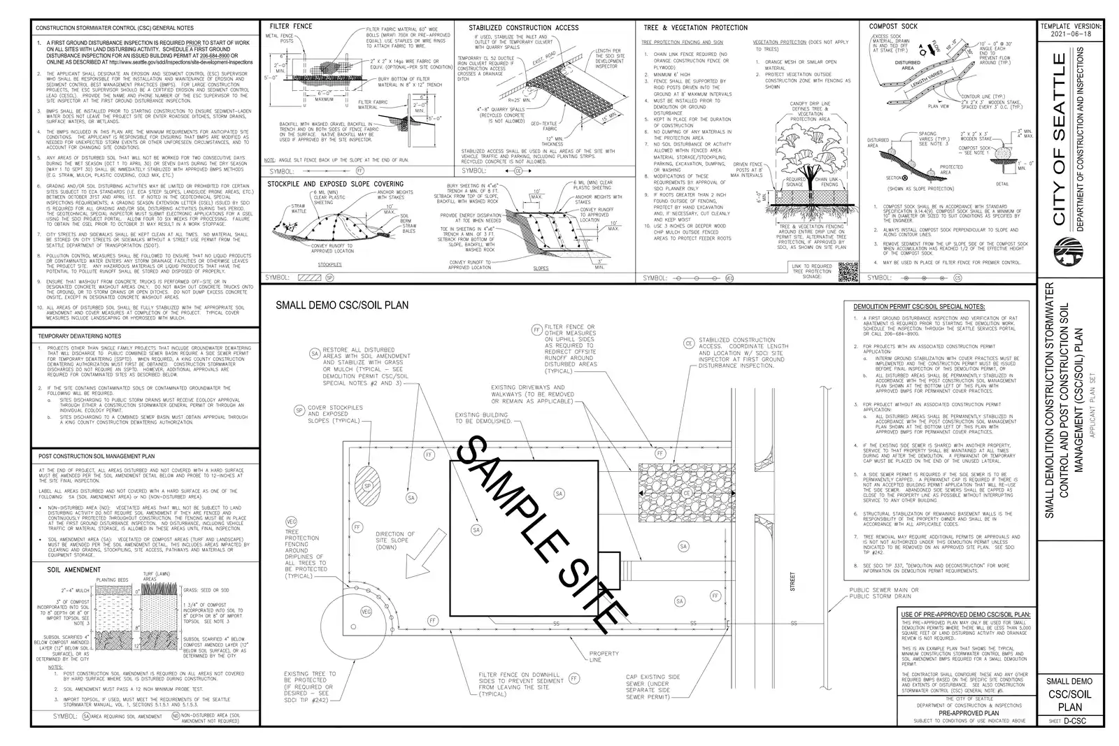 Site plan for 2117 NE 82nd St