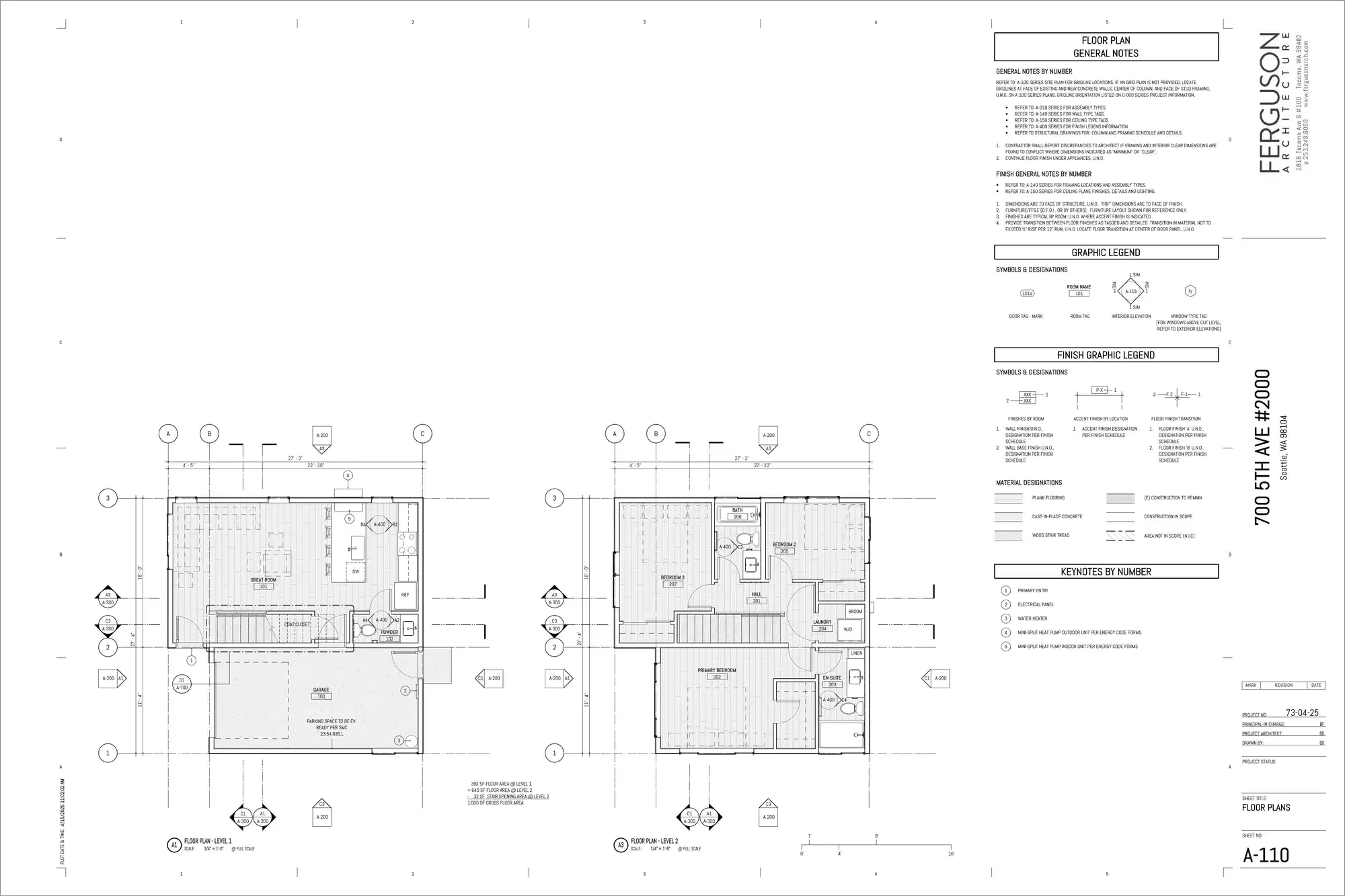 Site plan for 9601 C 12th Ave NW