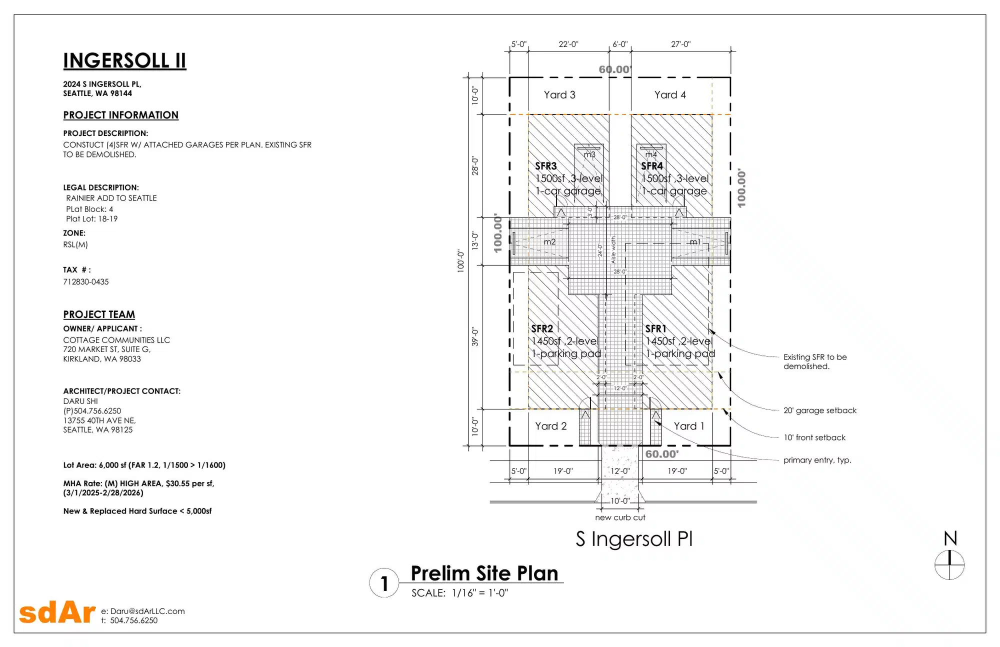 Site plan for 2024 S Ingersoll Pl