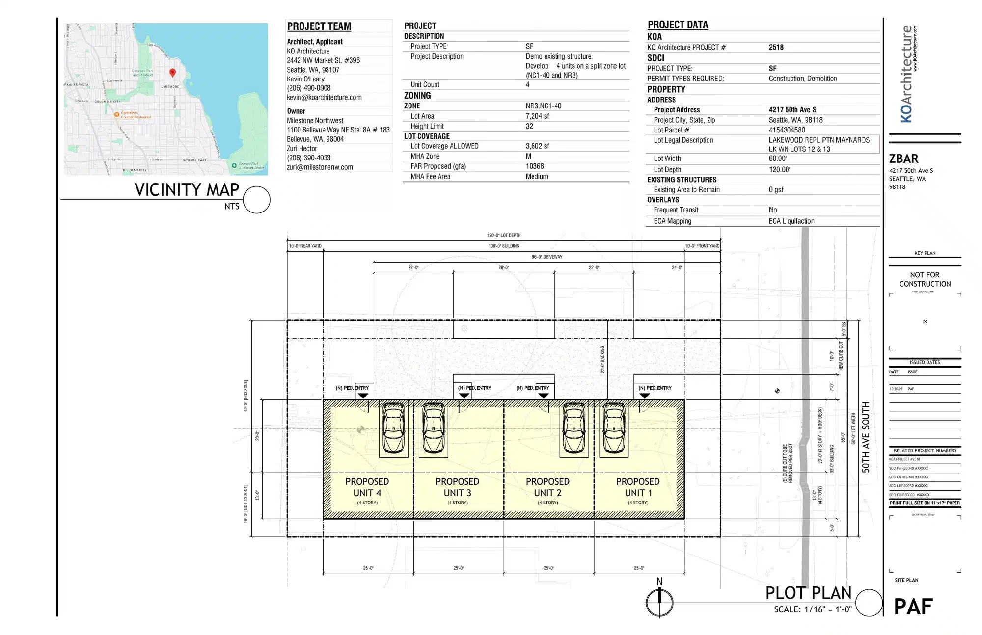 Site plan for 4217 50th Ave S