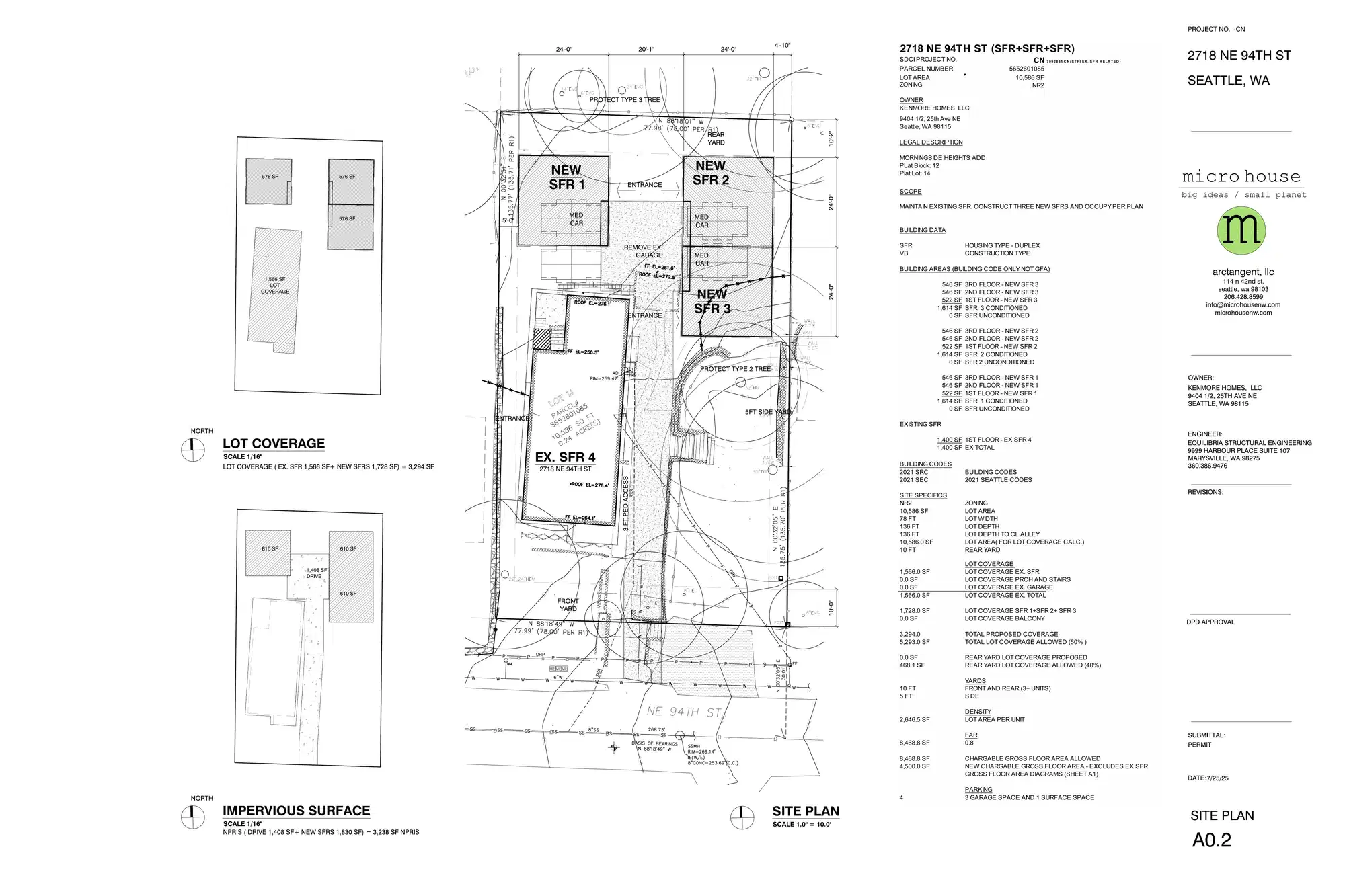 Site plan for 2724 NE 94th St