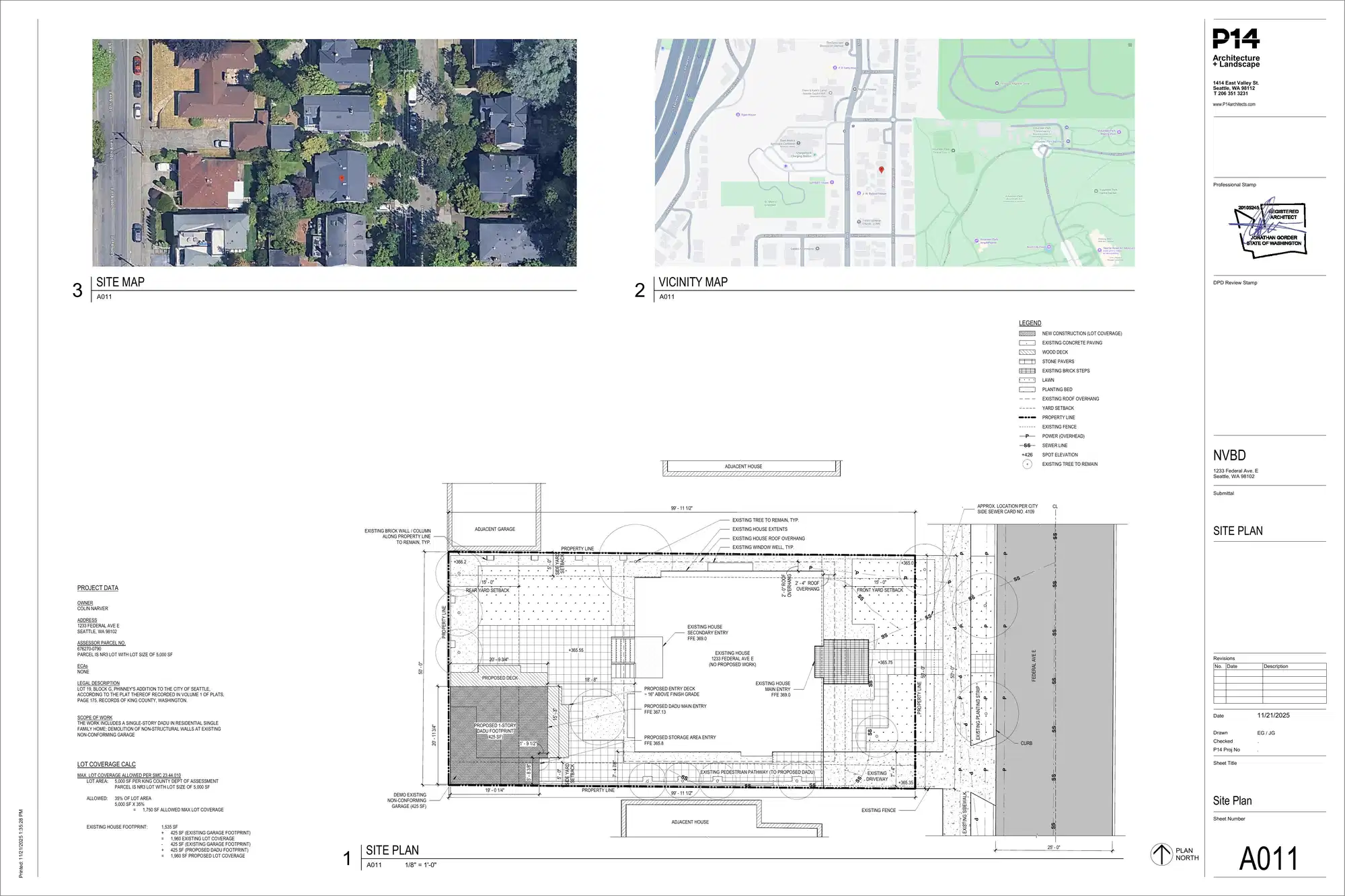 Site plan for 1231 Federal Ave E
