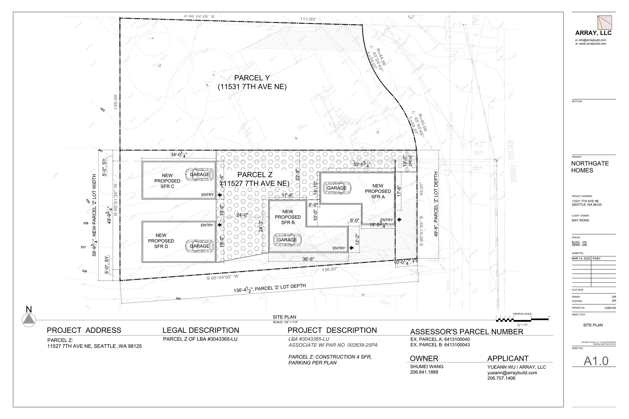 Site plan for 11529 7th Ave NE