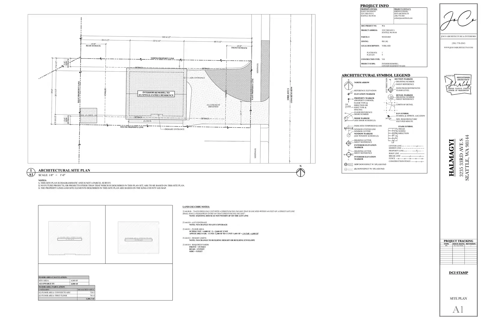Site plan for 3235 33rd Ave S