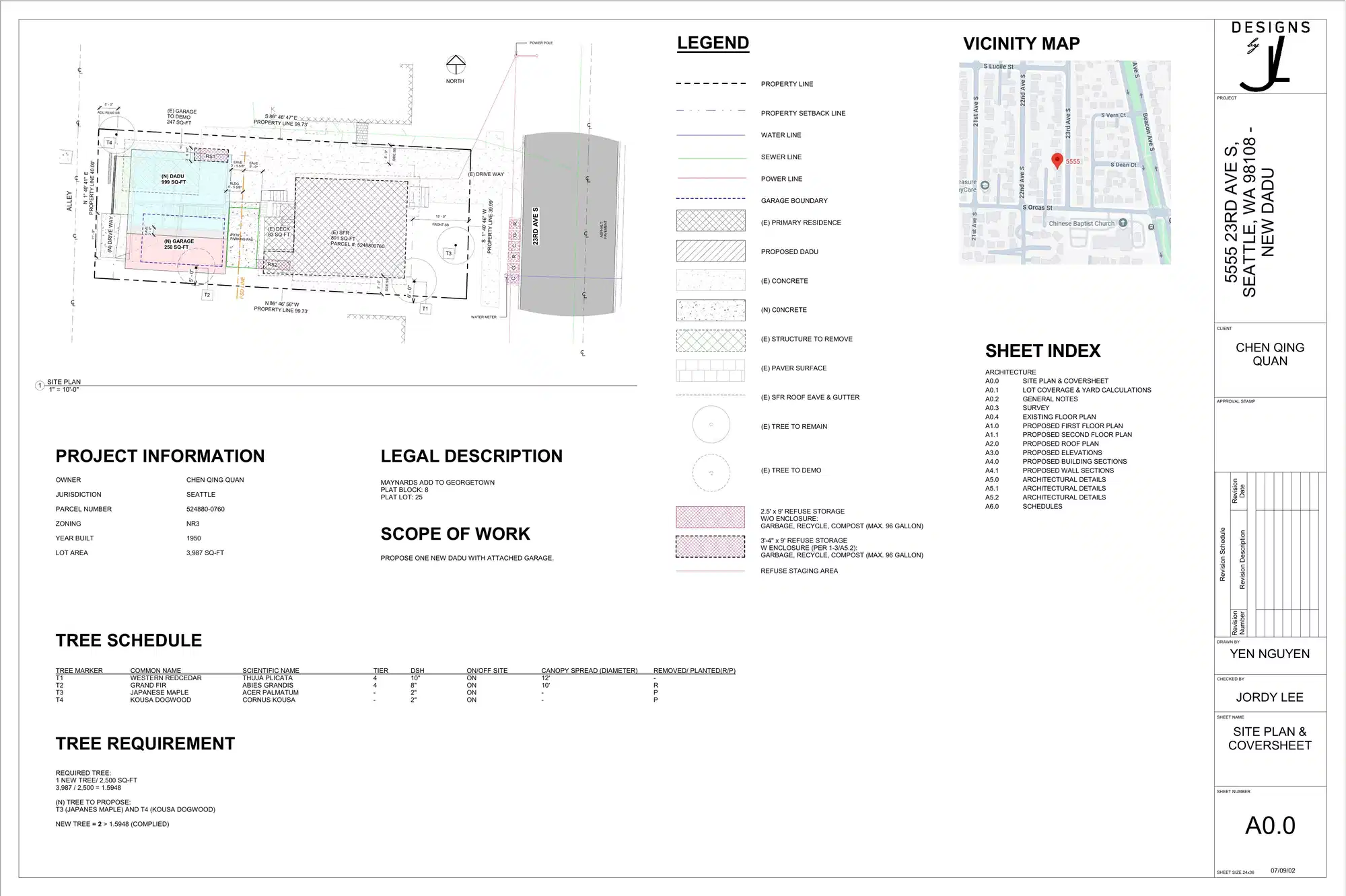 Site plan for 5553 23rd Ave S