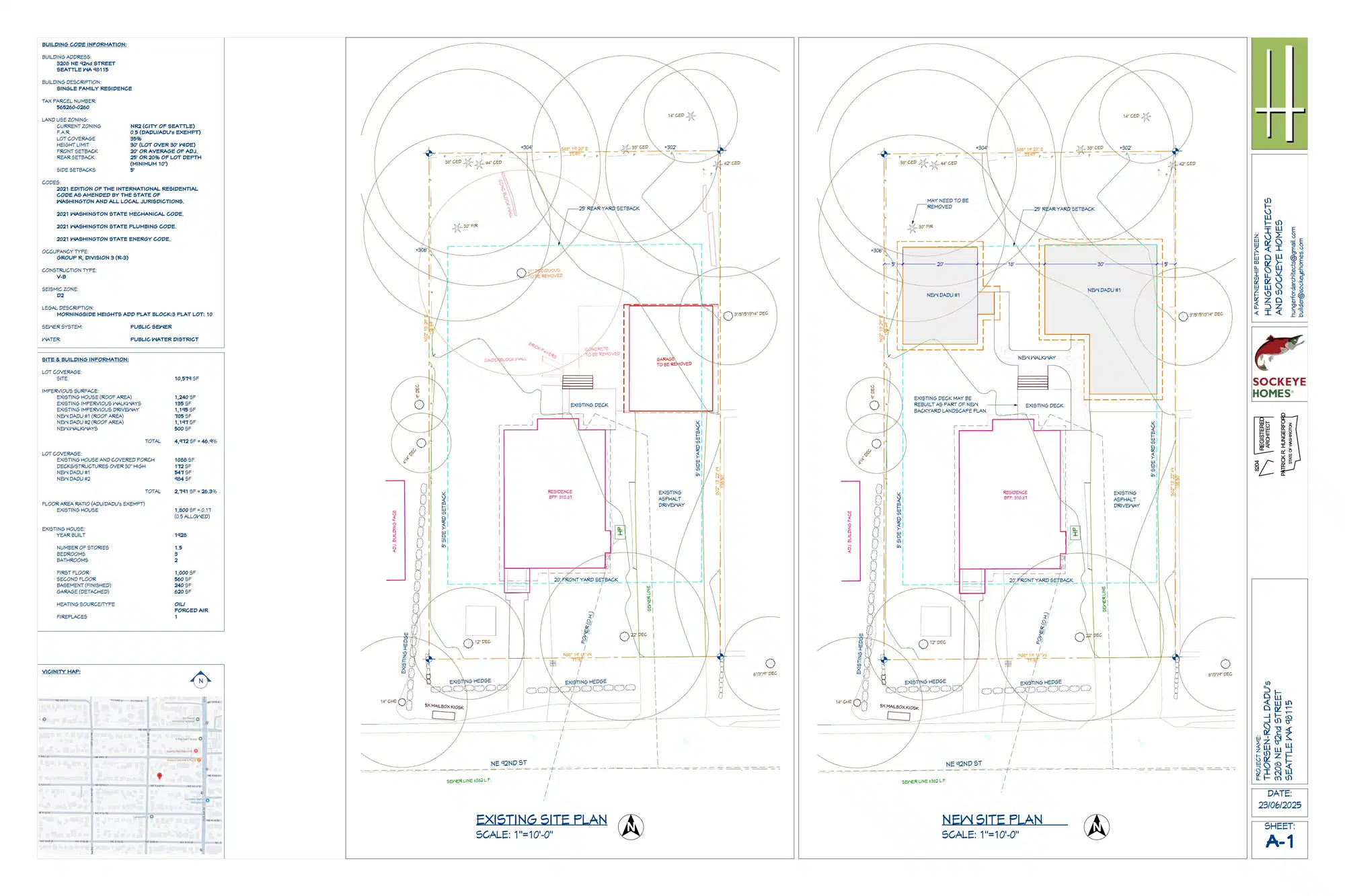 Site plan for 3212 NE 92nd St
