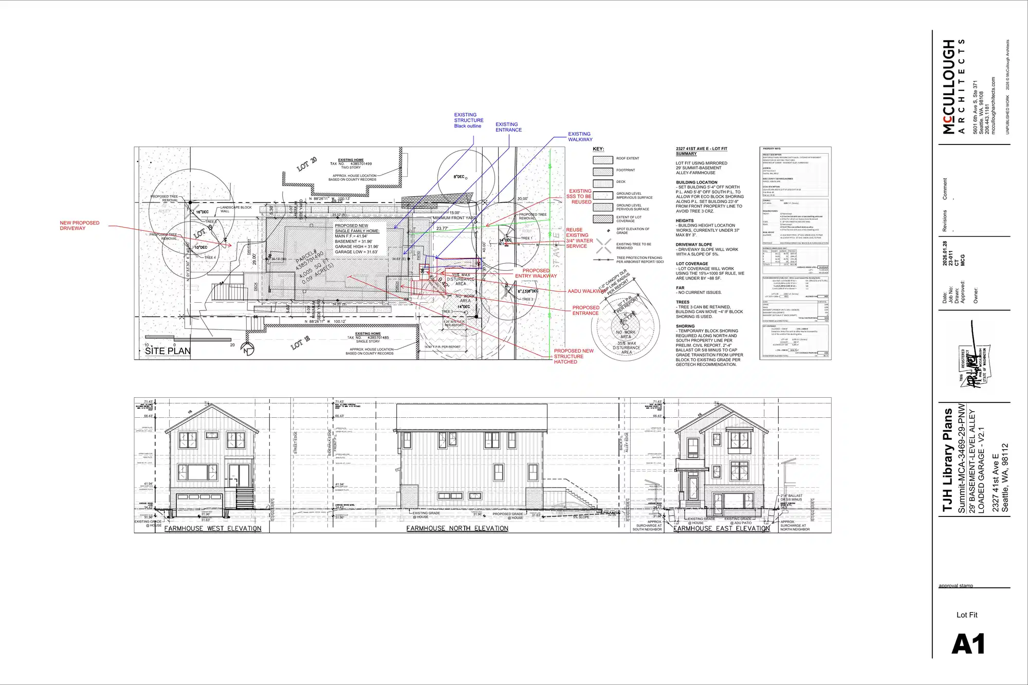 Site plan for 2327 41st Ave E