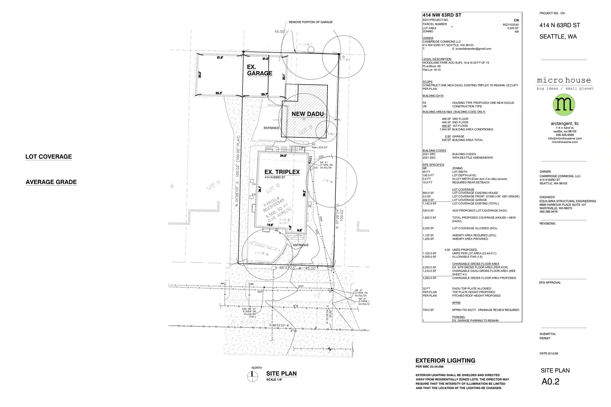 Site plan for 412 N 63rd St